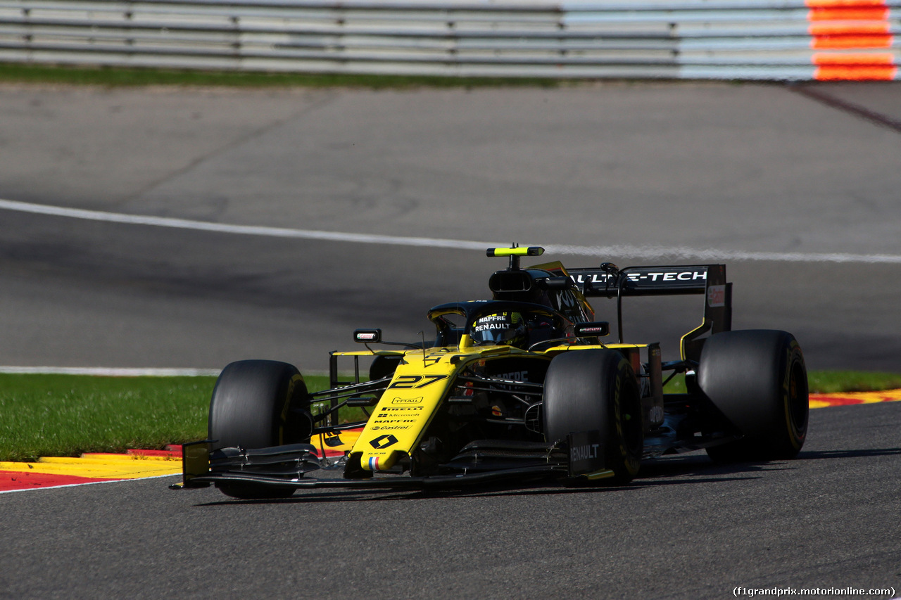 GP BELGIO, 30.08.2019 -  Prove Libere 2, Nico Hulkenberg (GER) Renault Sport F1 Team RS19