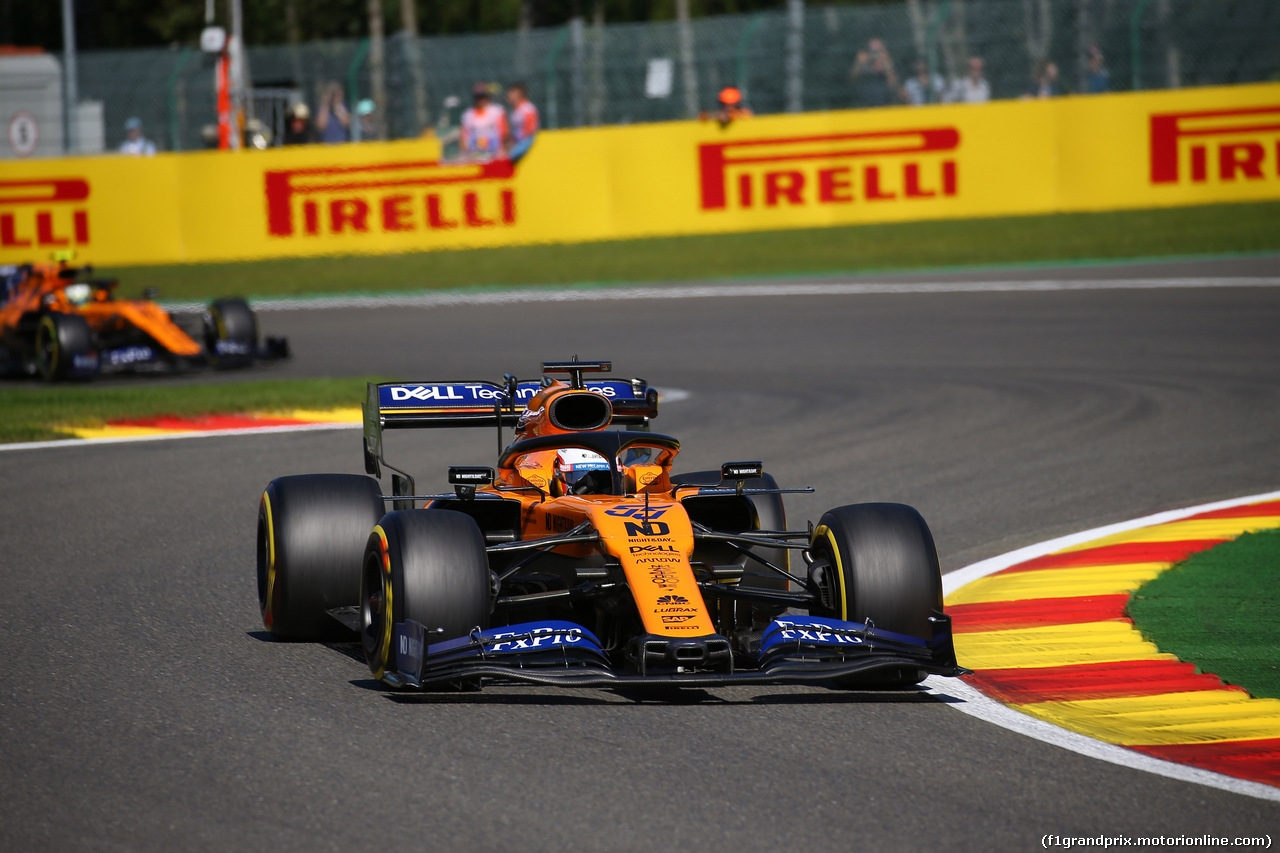 GP BELGIO, 30.08.2019 -  Prove Libere 2, Carlos Sainz Jr (ESP) Mclaren F1 Team MCL34