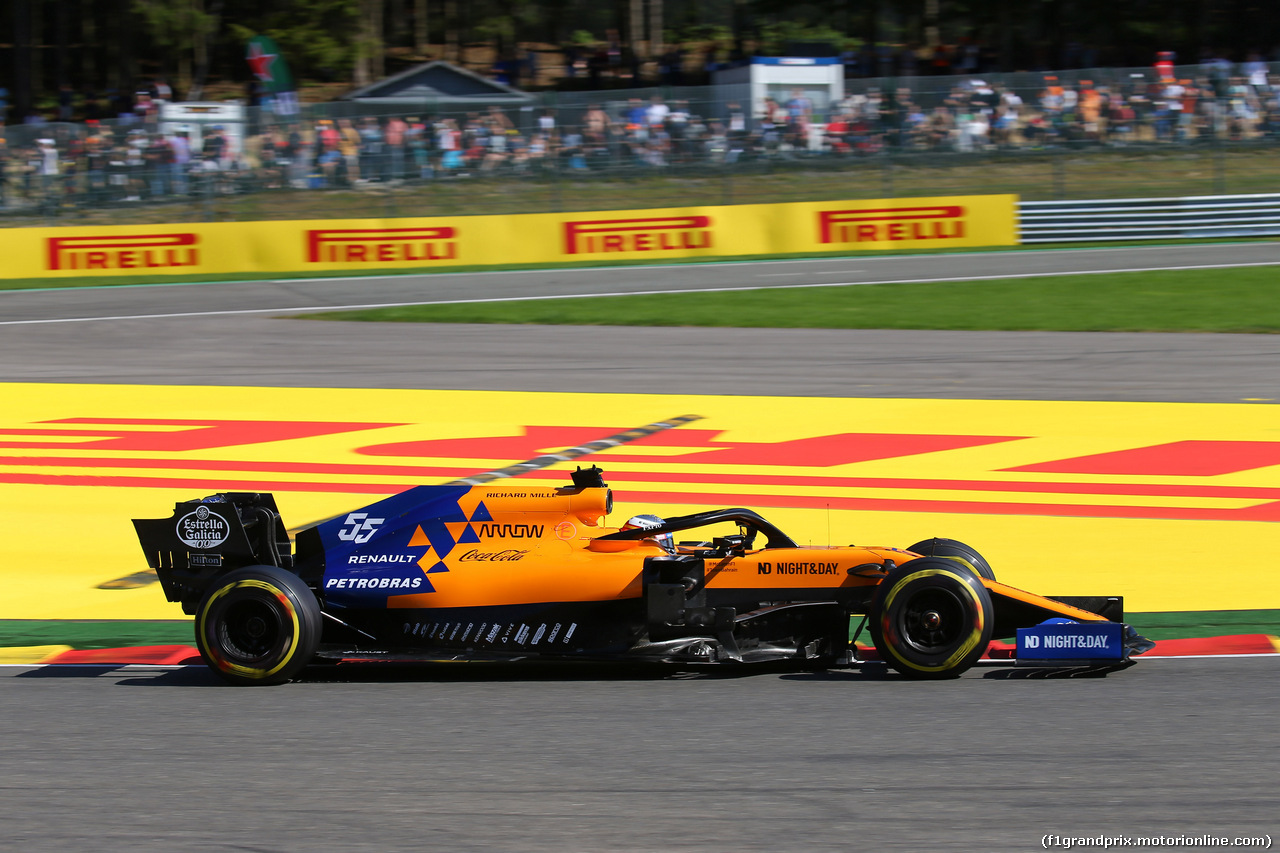 GP BELGIO, 30.08.2019 -  Prove Libere 2, Carlos Sainz Jr (ESP) Mclaren F1 Team MCL34