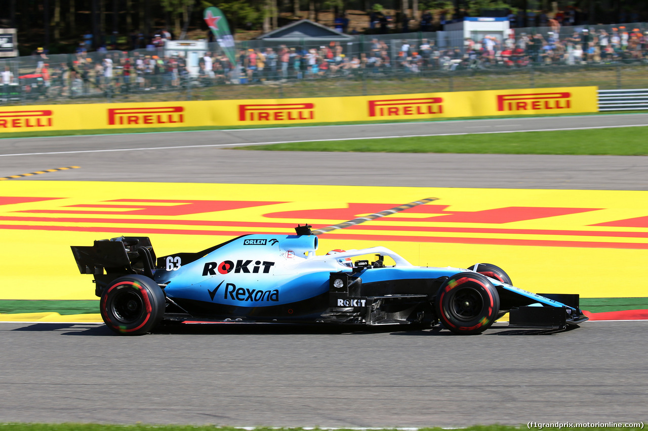 GP BELGIO, 30.08.2019 -  Prove Libere 2, George Russell (GBR) Williams Racing FW42