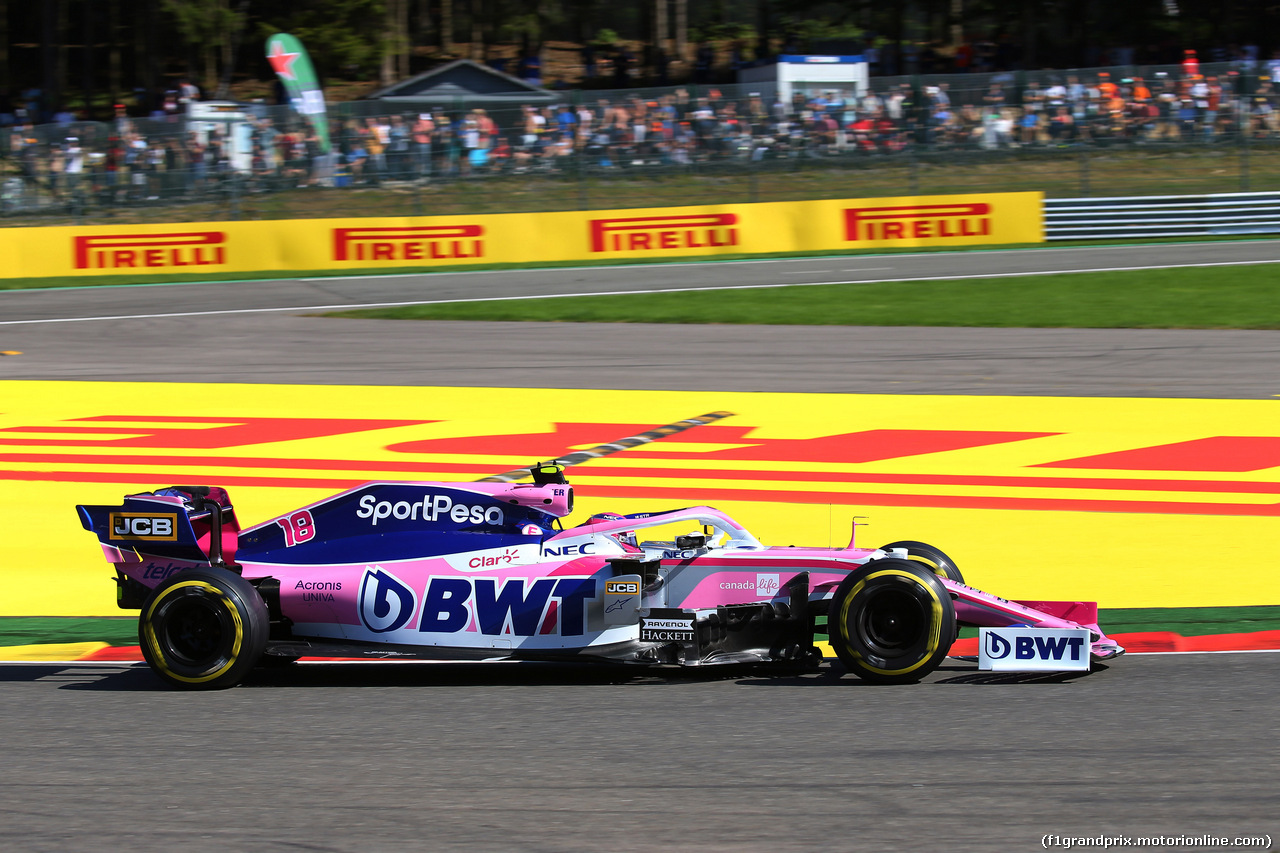 GP BELGIO, 30.08.2019 -  Prove Libere 2, Sergio Perez (MEX) Racing Point F1 Team RP19