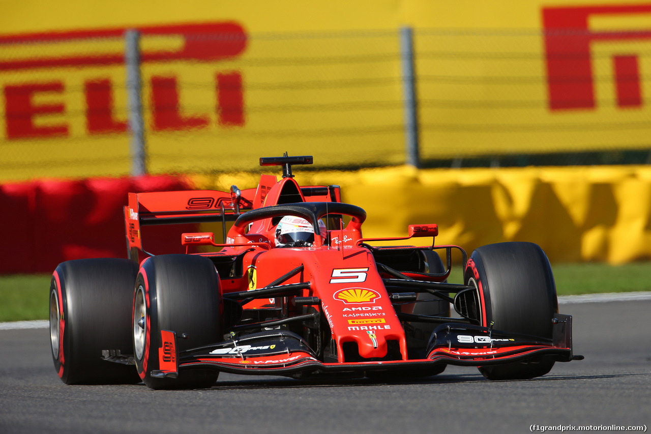 GP BELGIO, 30.08.2019 -  Prove Libere 2, Sebastian Vettel (GER) Ferrari SF90