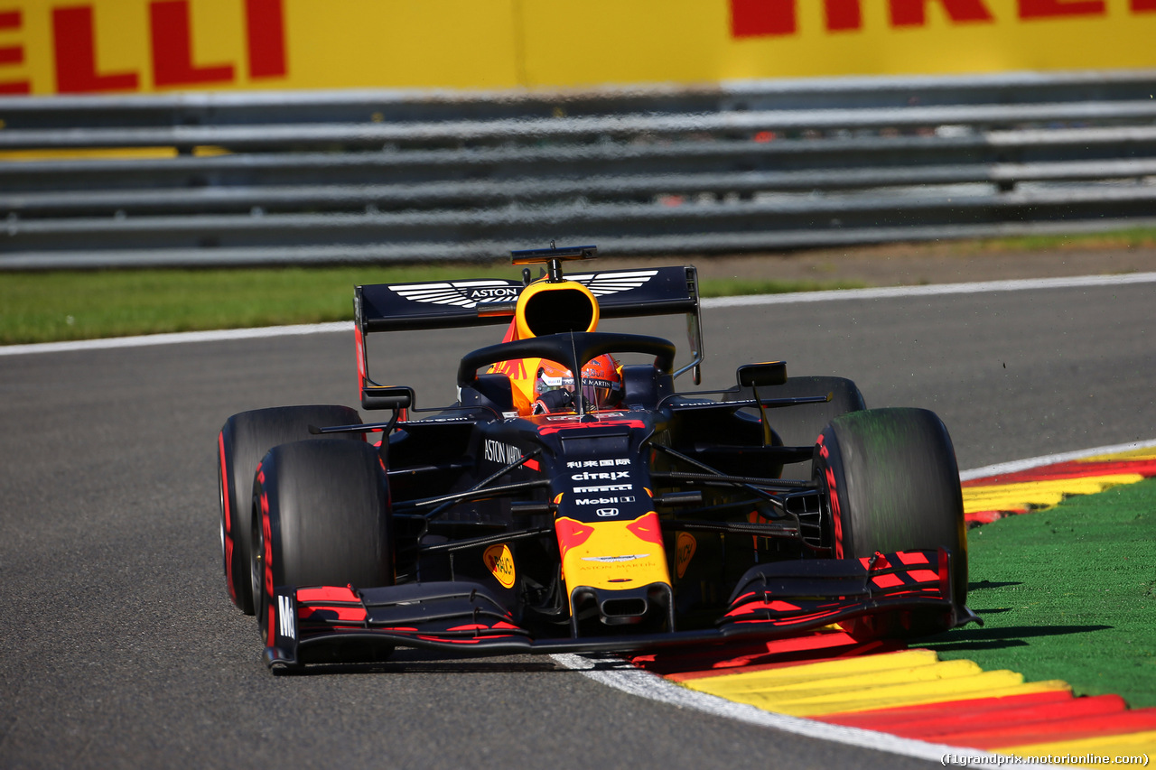 GP BELGIO, 30.08.2019 -  Prove Libere 2, Max Verstappen (NED) Red Bull Racing RB15