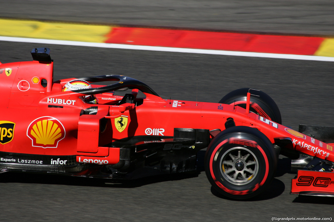 GP BELGIO, 30.08.2019 -  Prove Libere 2, Sebastian Vettel (GER) Ferrari SF90