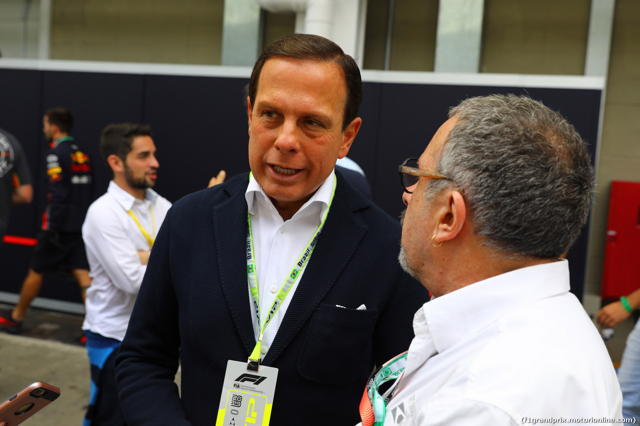 GP BRASILE, 17.11.2019 - João Doria Júnior (BRA) Governor of São Paulo