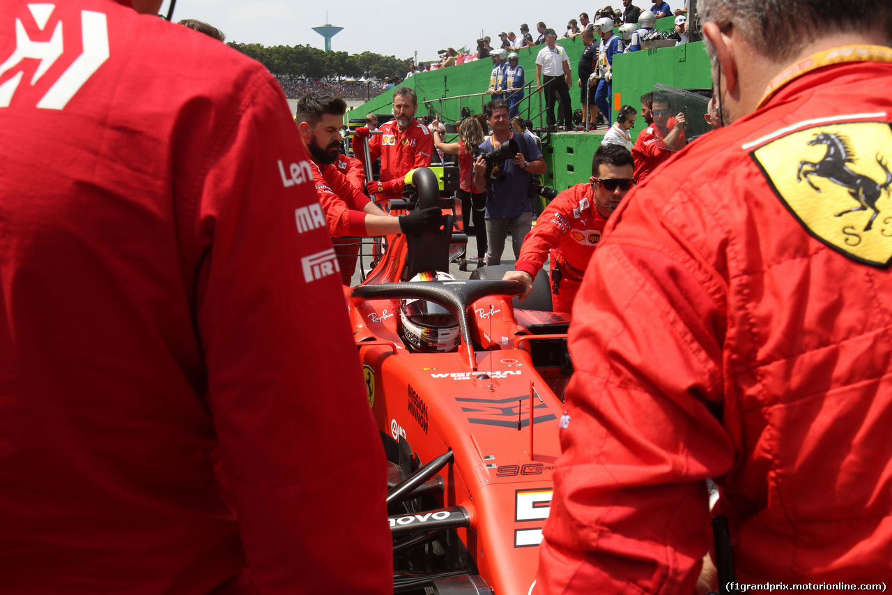 GP BRASILE, 17.11.2019 - Gara, Sebastian Vettel (GER) Ferrari SF90