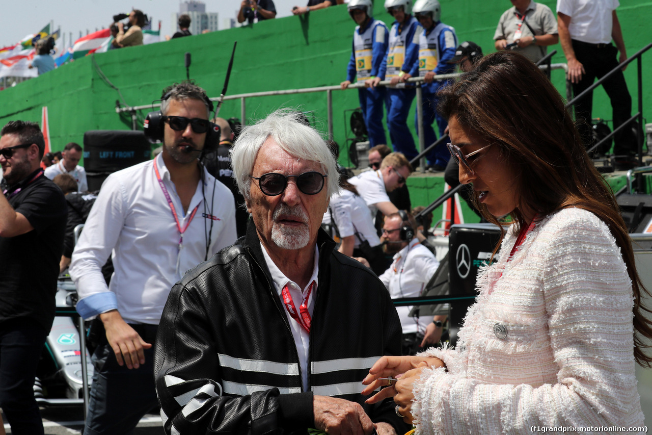 GP BRASILE, 17.11.2019 - Gara, Bernie Ecclestone (GBR) e Fabiana Flosi (BRA), Wife of Bernie Ecclestone