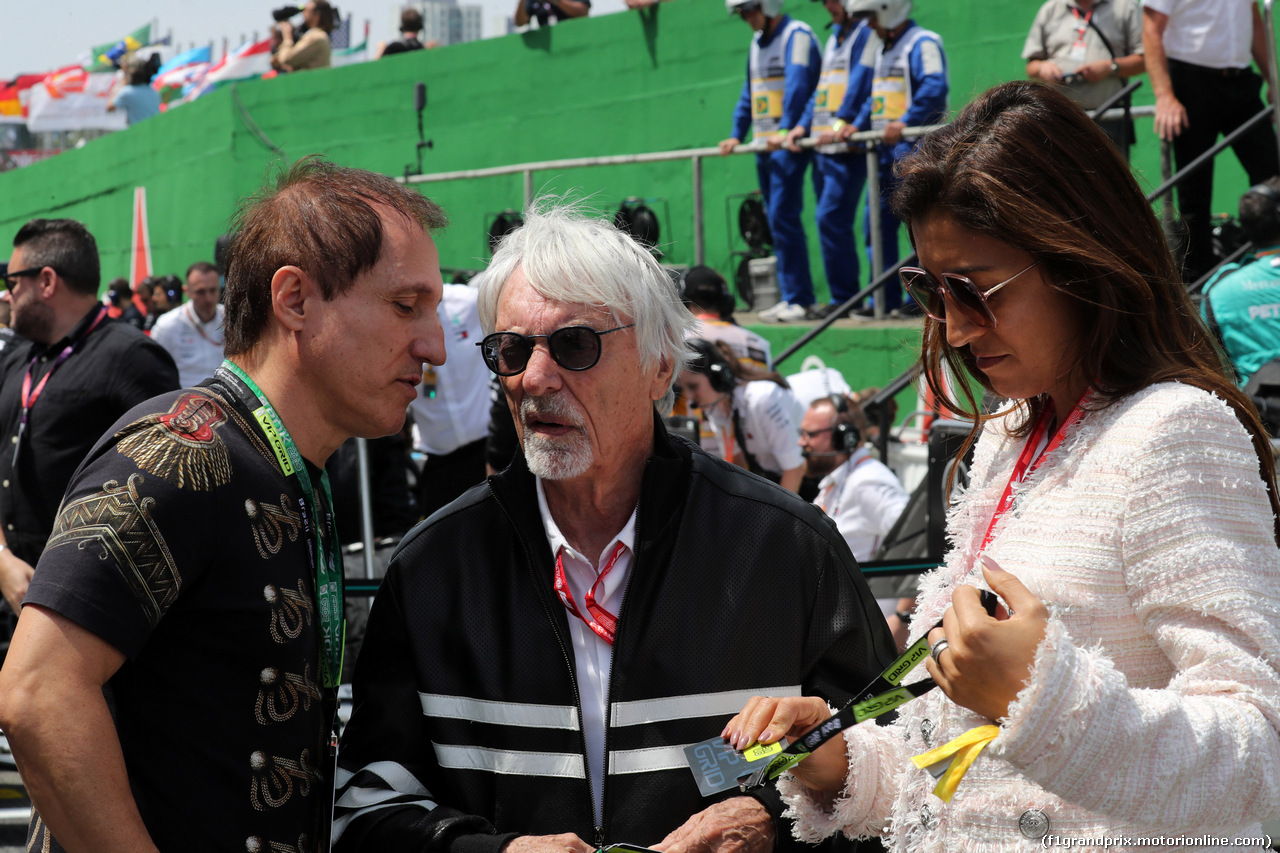 GP BRASILE, 17.11.2019 - Gara, Bernie Ecclestone (GBR) e Fabiana Flosi (BRA), Wife of Bernie Ecclestone