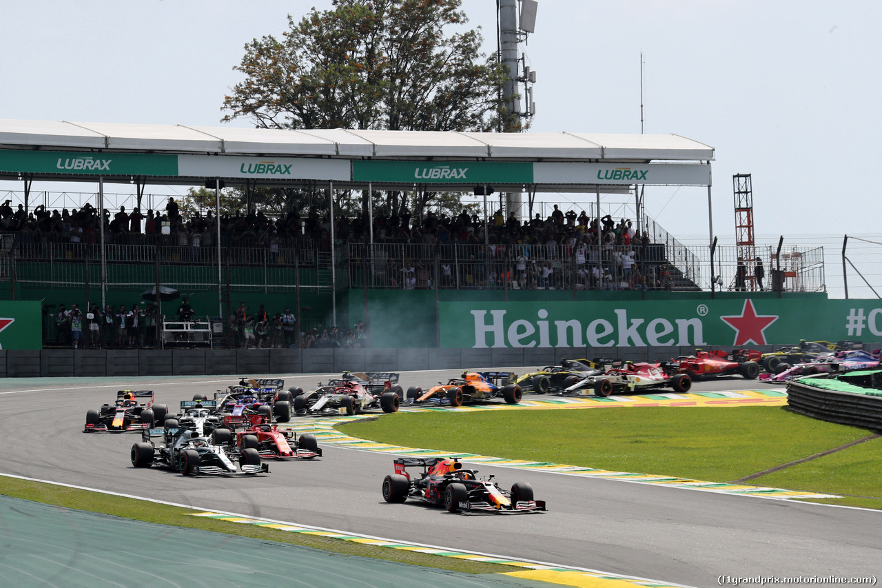 GP BRASILE, 17.11.2019 - Gara, Start of the race
