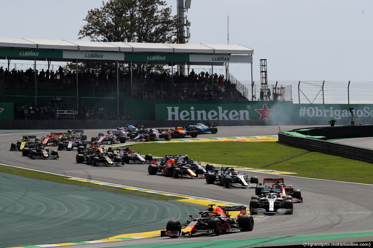 GP BRASILE, 17.11.2019 - Gara, Start of the race