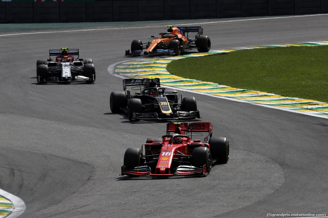 GP BRASILE, 17.11.2019 - Gara, Charles Leclerc (MON) Ferrari SF90