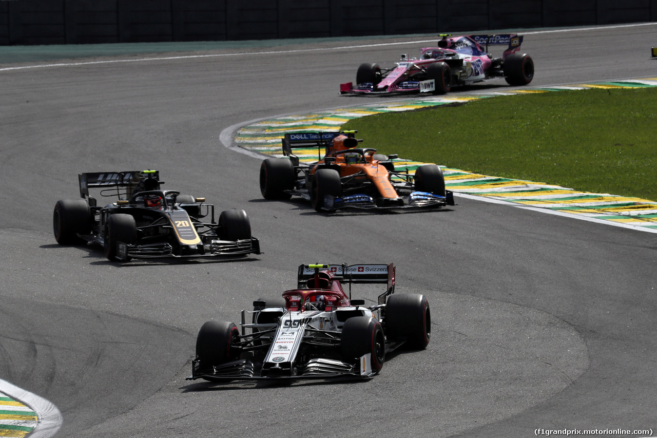 GP BRASILE, 17.11.2019 - Gara, Antonio Giovinazzi (ITA) Alfa Romeo Racing C38