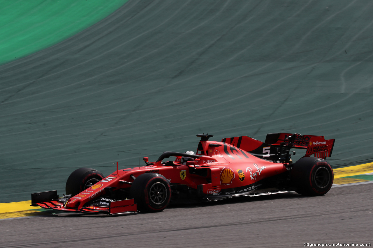 GP BRASILE, 17.11.2019 - Gara, Sebastian Vettel (GER) Ferrari SF90