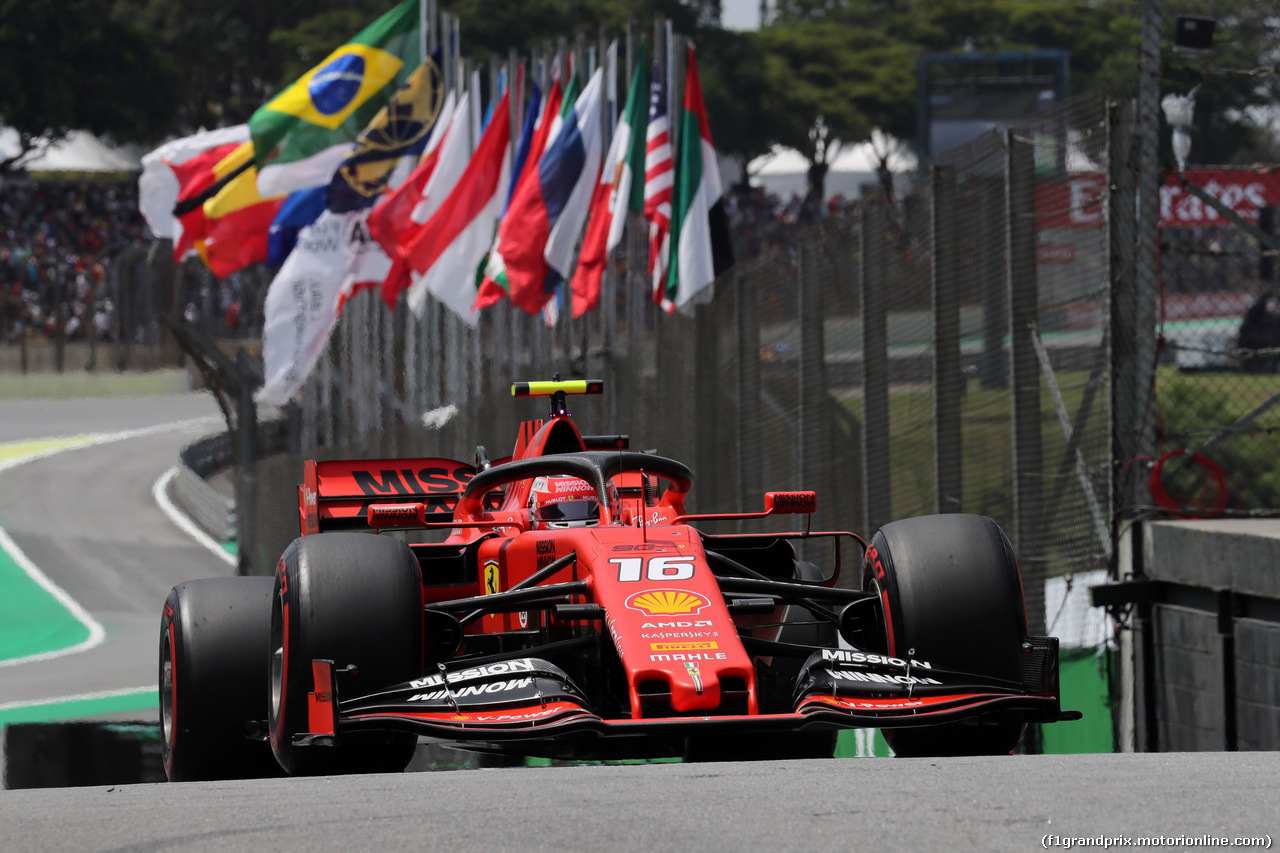 GP BRASILE, 17.11.2019 - Gara, Charles Leclerc (MON) Ferrari SF90
