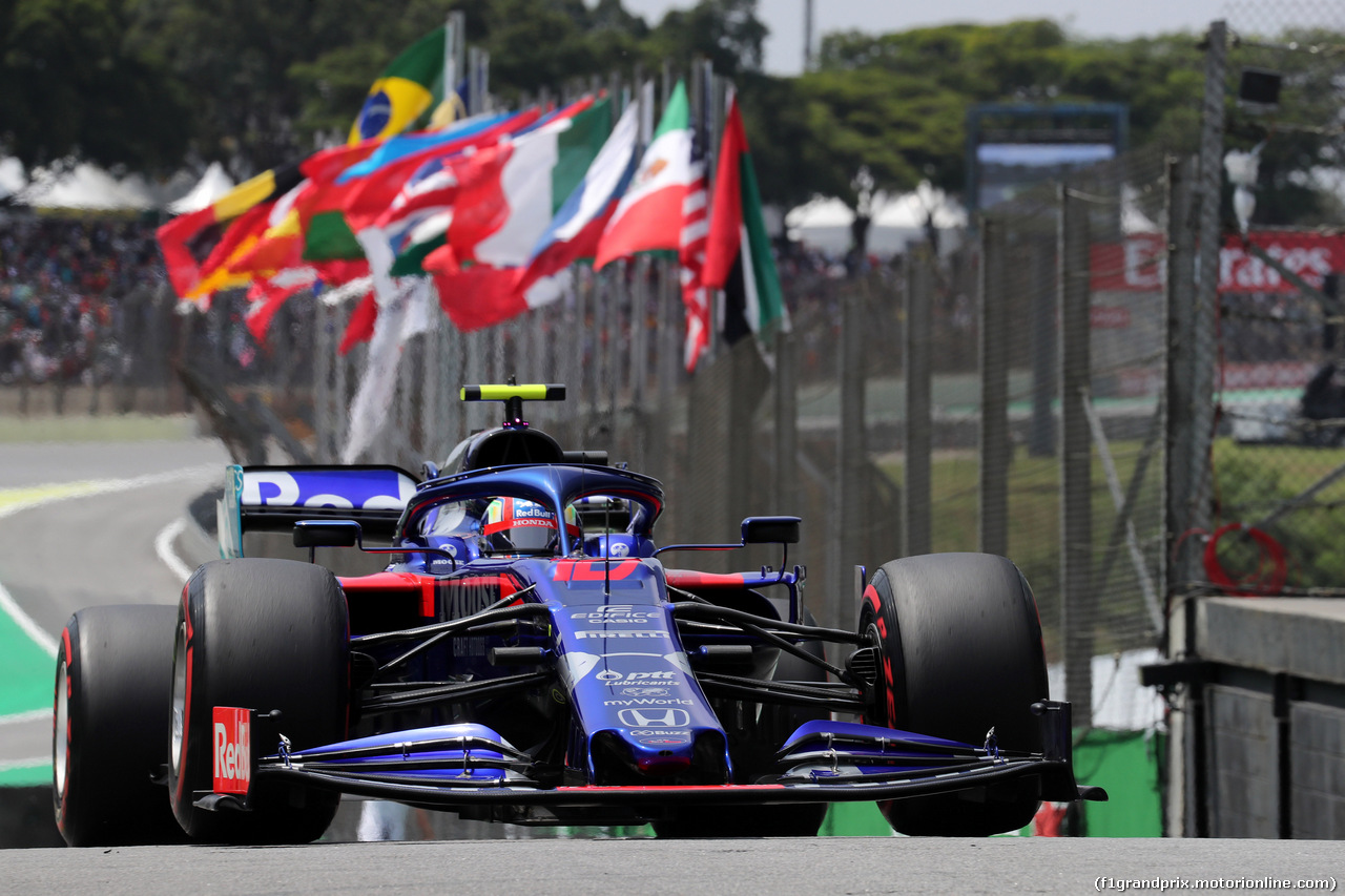 GP BRASILE, 17.11.2019 - Gara, Pierre Gasly (FRA) Scuderia Toro Rosso STR14