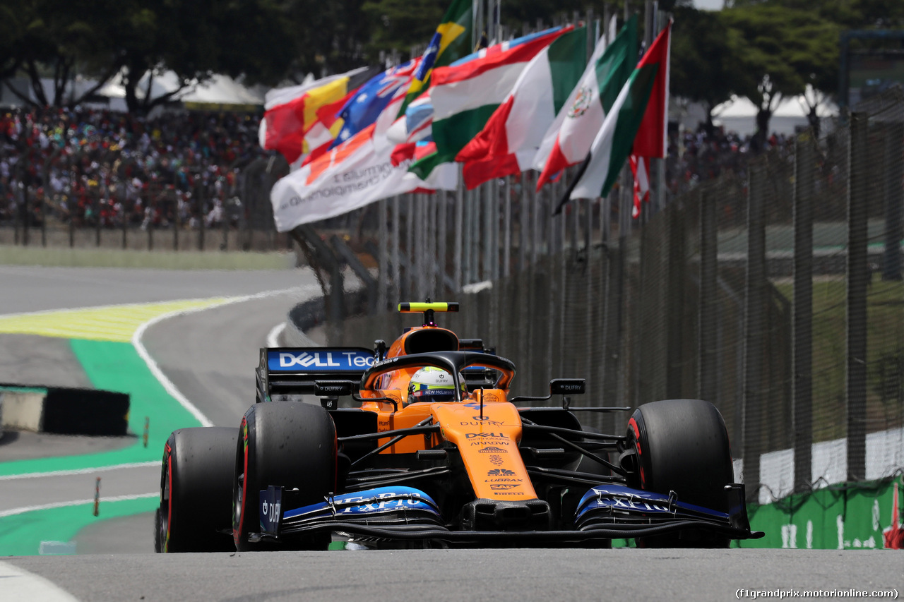 GP BRASILE, 17.11.2019 - Gara, Lando Norris (GBR) Mclaren F1 Team MCL34
