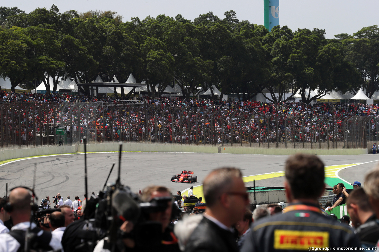 GP BRASILE, 17.11.2019 - Gara, Sebastian Vettel (GER) Ferrari SF90