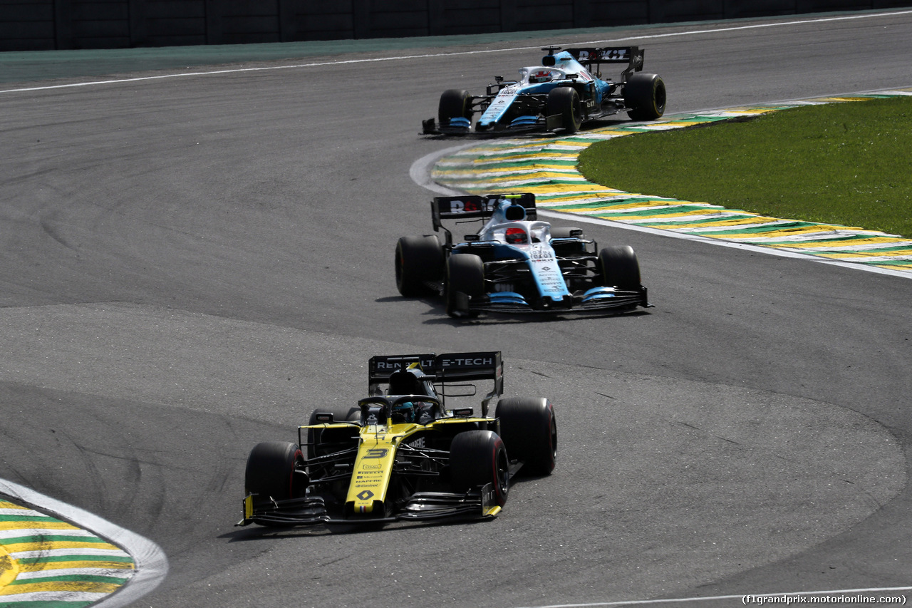 GP BRASILE, 17.11.2019 - Gara, Daniel Ricciardo (AUS) Renault Sport F1 Team RS19