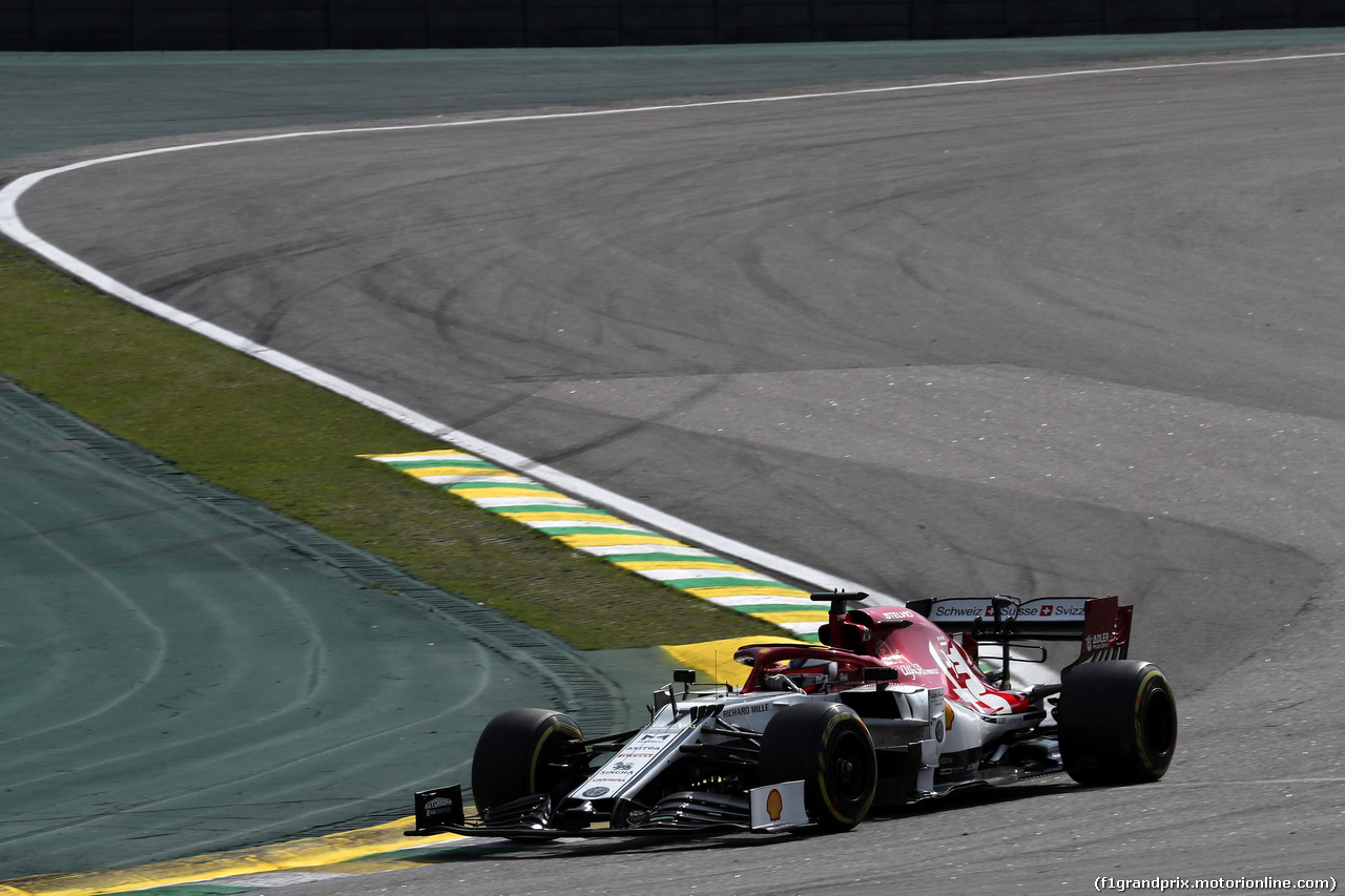 GP BRASILE, 17.11.2019 - Gara, Kimi Raikkonen (FIN) Alfa Romeo Racing C38