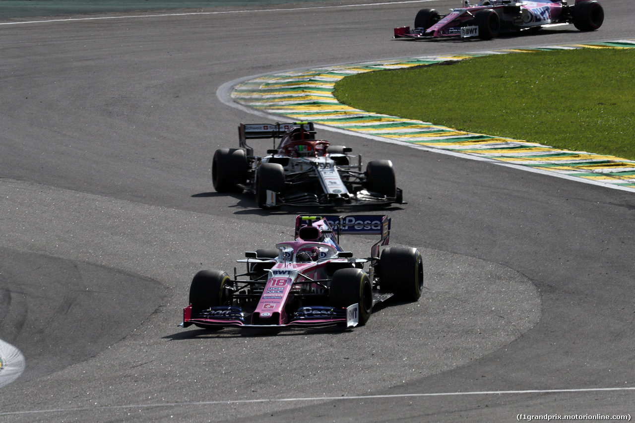 GP BRASILE, 17.11.2019 - Gara, Lance Stroll (CDN) Racing Point F1 Team RP19