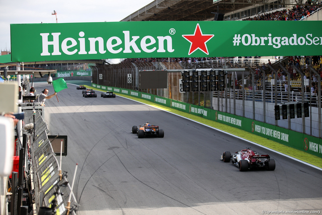 GP BRASILE, 17.11.2019 - Gara, Kimi Raikkonen (FIN) Alfa Romeo Racing C38