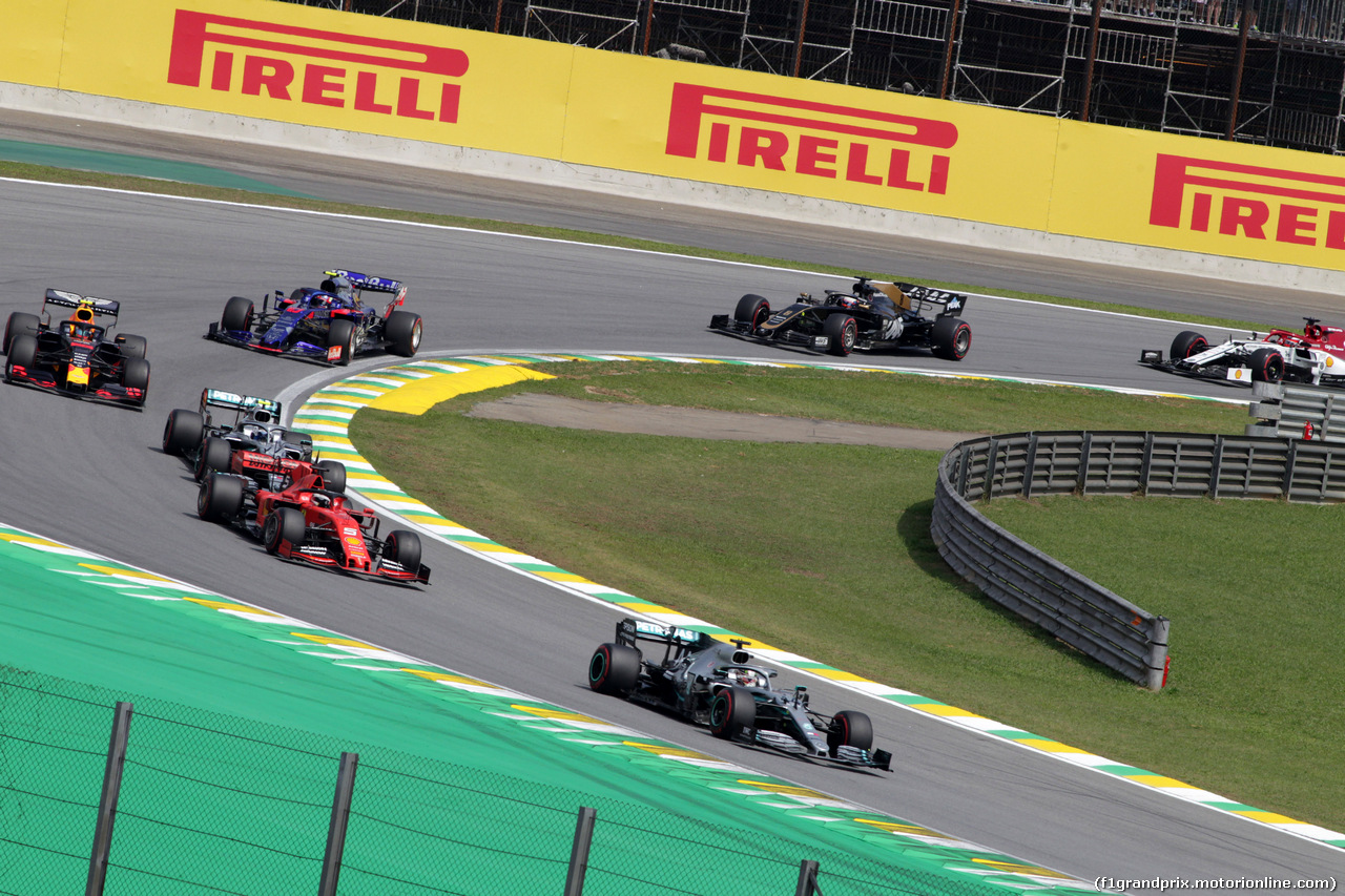 GP BRASILE, 17.11.2019 - Gara, Lewis Hamilton (GBR) Mercedes AMG F1 W10
