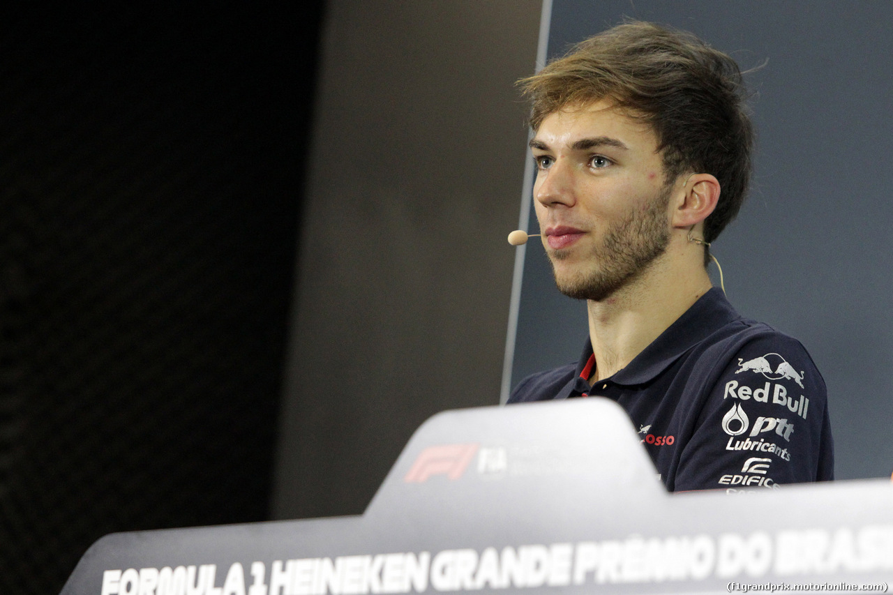 GP BRASILE, 17.11.2019 - Gara, Conferenza Stampa, Pierre Gasly (FRA) Scuderia Toro Rosso STR14