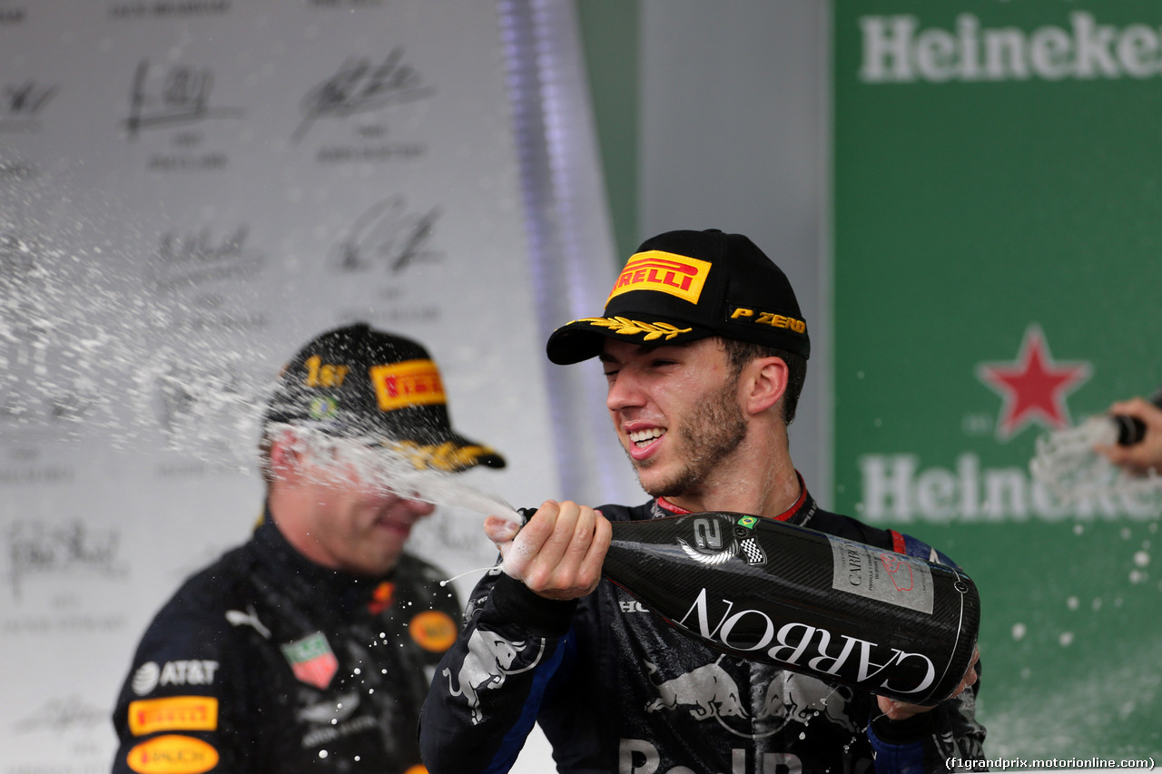 GP BRASILE, 17.11.2019 - Gara, 2nd place Pierre Gasly (FRA) Scuderia Toro Rosso STR14