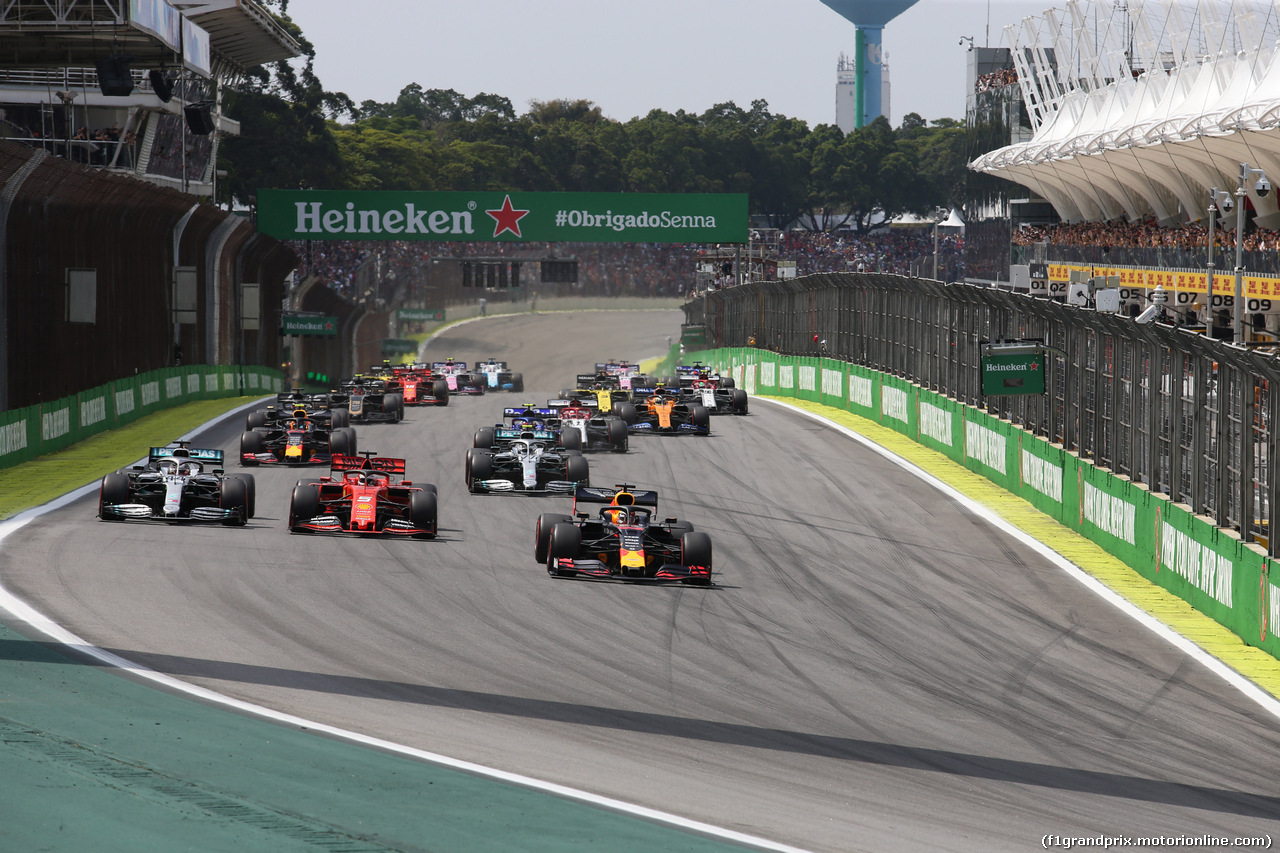 GP BRASILE, 17.11.2019 - Gara, Start of the race