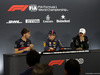GP BRASILE, 17.11.2019 - Gara, Conferenza Stampa, Pierre Gasly (FRA) Scuderia Toro Rosso STR14, Max Verstappen (NED) Red Bull Racing RB15 e Lewis Hamilton (GBR) Mercedes AMG F1 W10