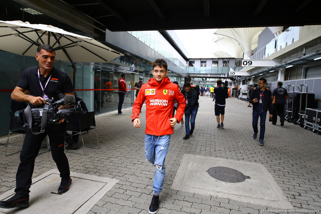 GP BRASILE, 16.11.2019 - Charles Leclerc (MON) Ferrari SF90