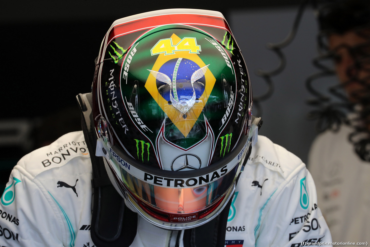 GP BRASILE, 16.11.2019 - Prove Libere 3, Lewis Hamilton (GBR) Mercedes AMG F1 W10