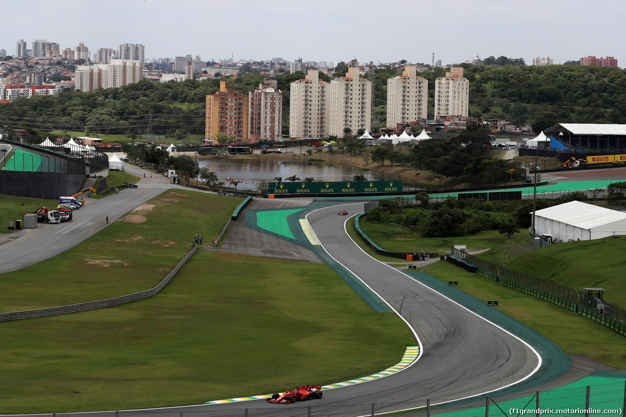 GP BRASILE, 16.11.2019 - Prove Libere 3, Sebastian Vettel (GER) Ferrari SF90