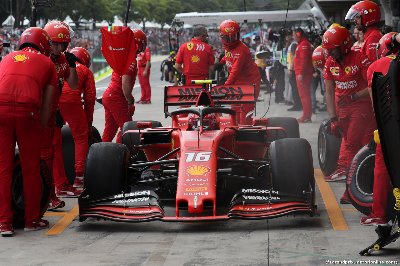 GP BRASILE, 16.11.2019 - Prove Libere 3, Charles Leclerc (MON) Ferrari SF90