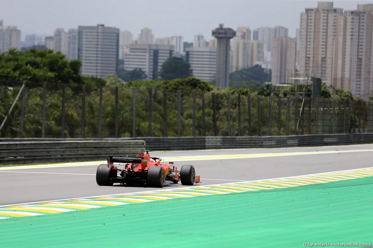 GP BRASILE, 16.11.2019 - Prove Libere 3, Sebastian Vettel (GER) Ferrari SF90