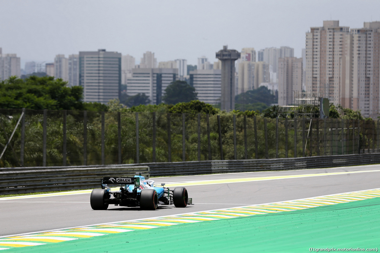 GP BRASILE, 16.11.2019 - Prove Libere 3, George Russell (GBR) Williams Racing FW42