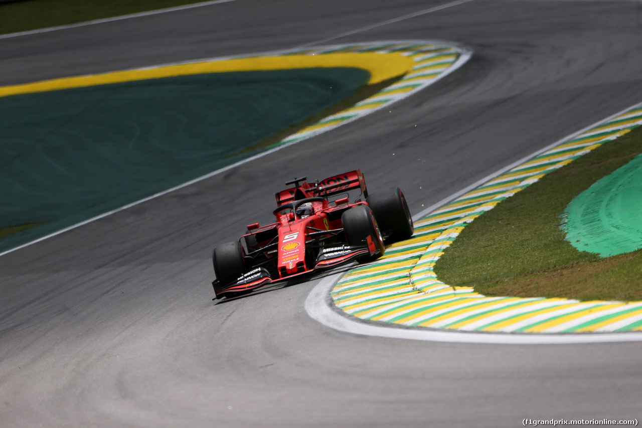 GP BRASILE, 16.11.2019 - Prove Libere 3, Sebastian Vettel (GER) Ferrari SF90