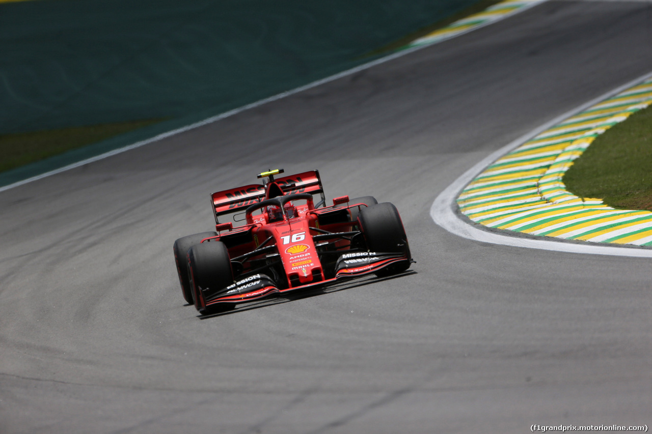 GP BRASILE, 16.11.2019 - Prove Libere 3, Charles Leclerc (MON) Ferrari SF90