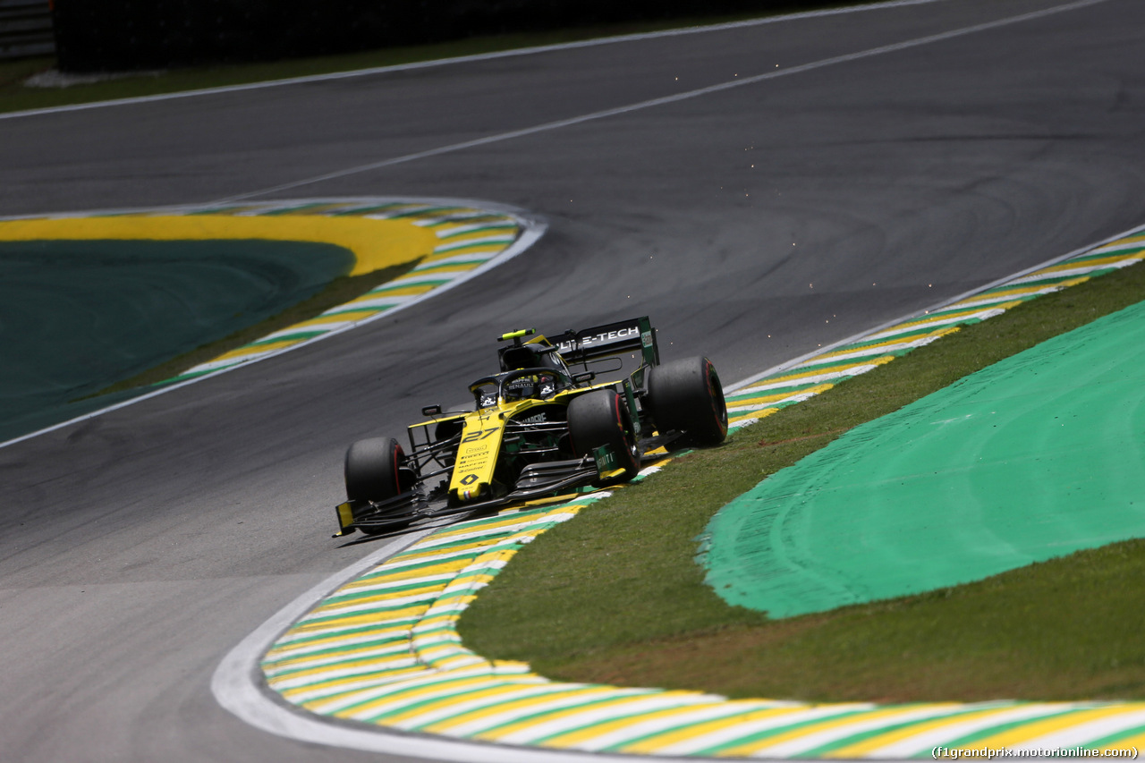 GP BRASILE, 16.11.2019 - Prove Libere 3, Nico Hulkenberg (GER) Renault Sport F1 Team RS19