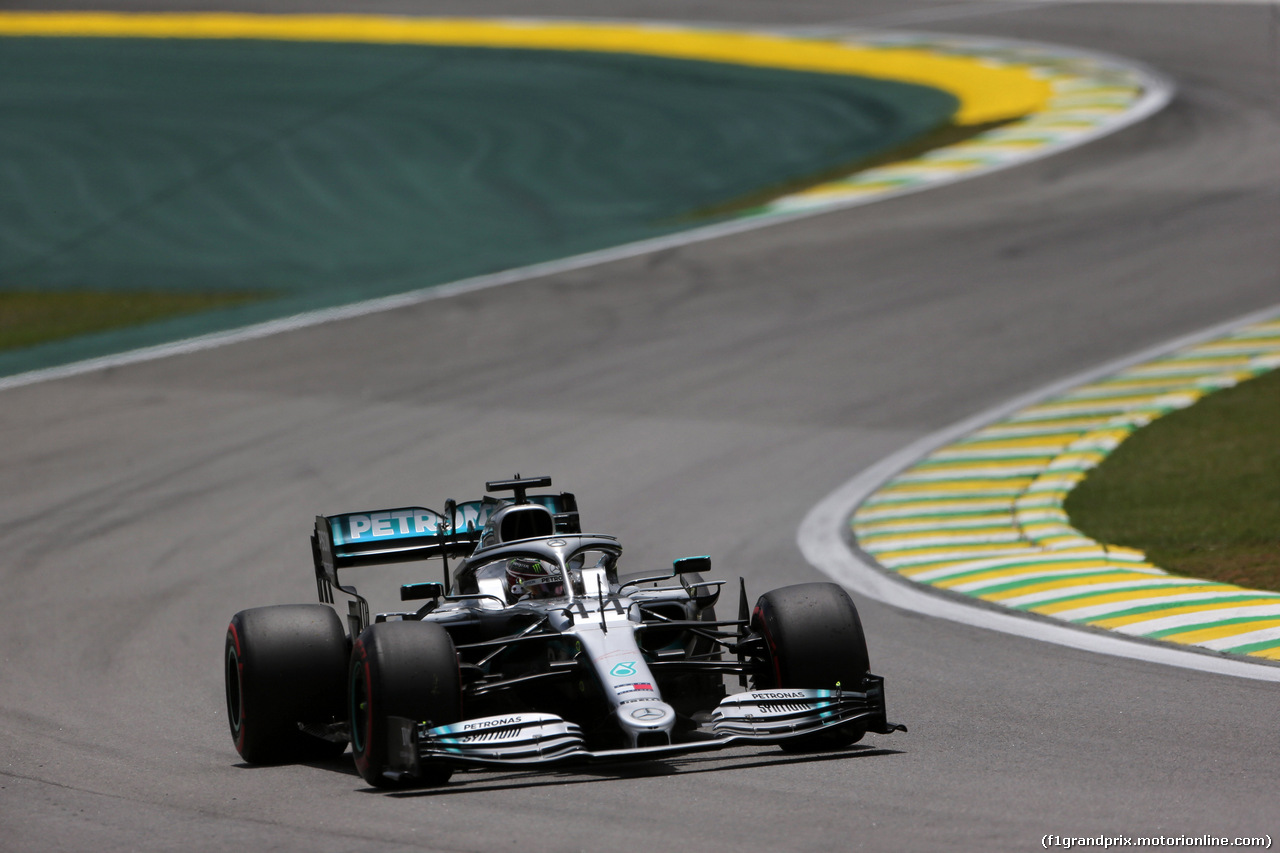 GP BRASILE, 16.11.2019 - Prove Libere 3, Lewis Hamilton (GBR) Mercedes AMG F1 W10