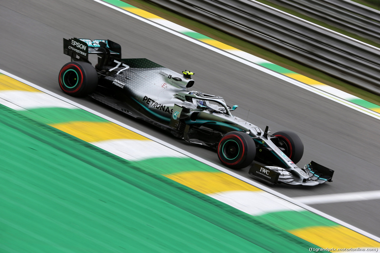 GP BRASILE, 16.11.2019 - Prove Libere 3, Valtteri Bottas (FIN) Mercedes AMG F1 W010