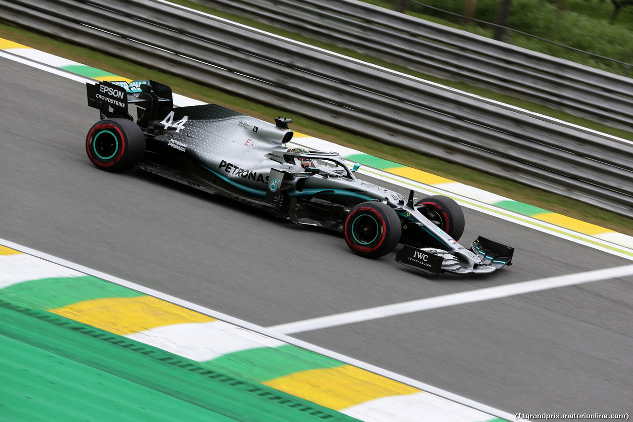 GP BRASILE, 16.11.2019 - Prove Libere 3, Lewis Hamilton (GBR) Mercedes AMG F1 W10