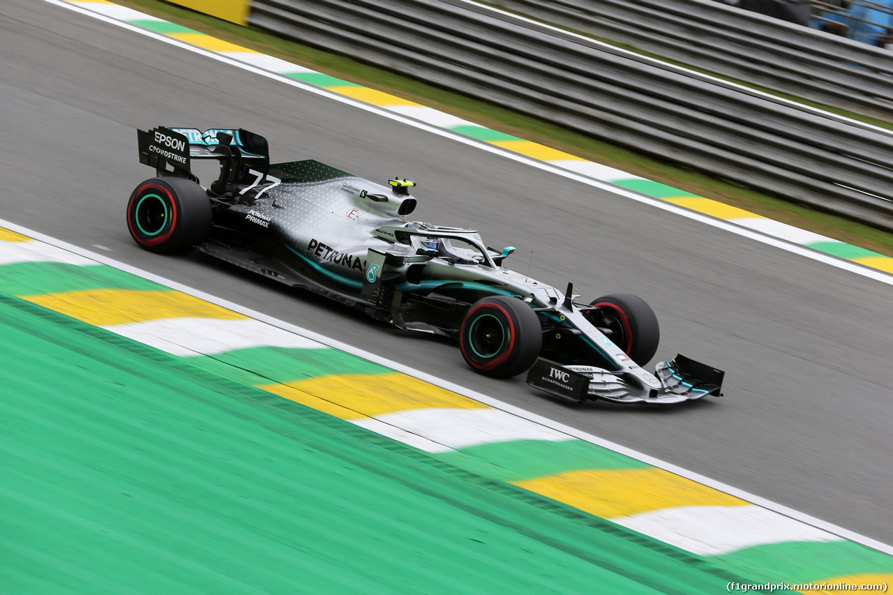 GP BRASILE, 16.11.2019 - Prove Libere 3, Valtteri Bottas (FIN) Mercedes AMG F1 W010