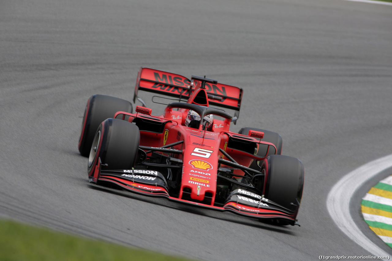 GP BRASILE, 16.11.2019 - Prove Libere 3, Sebastian Vettel (GER) Ferrari SF90