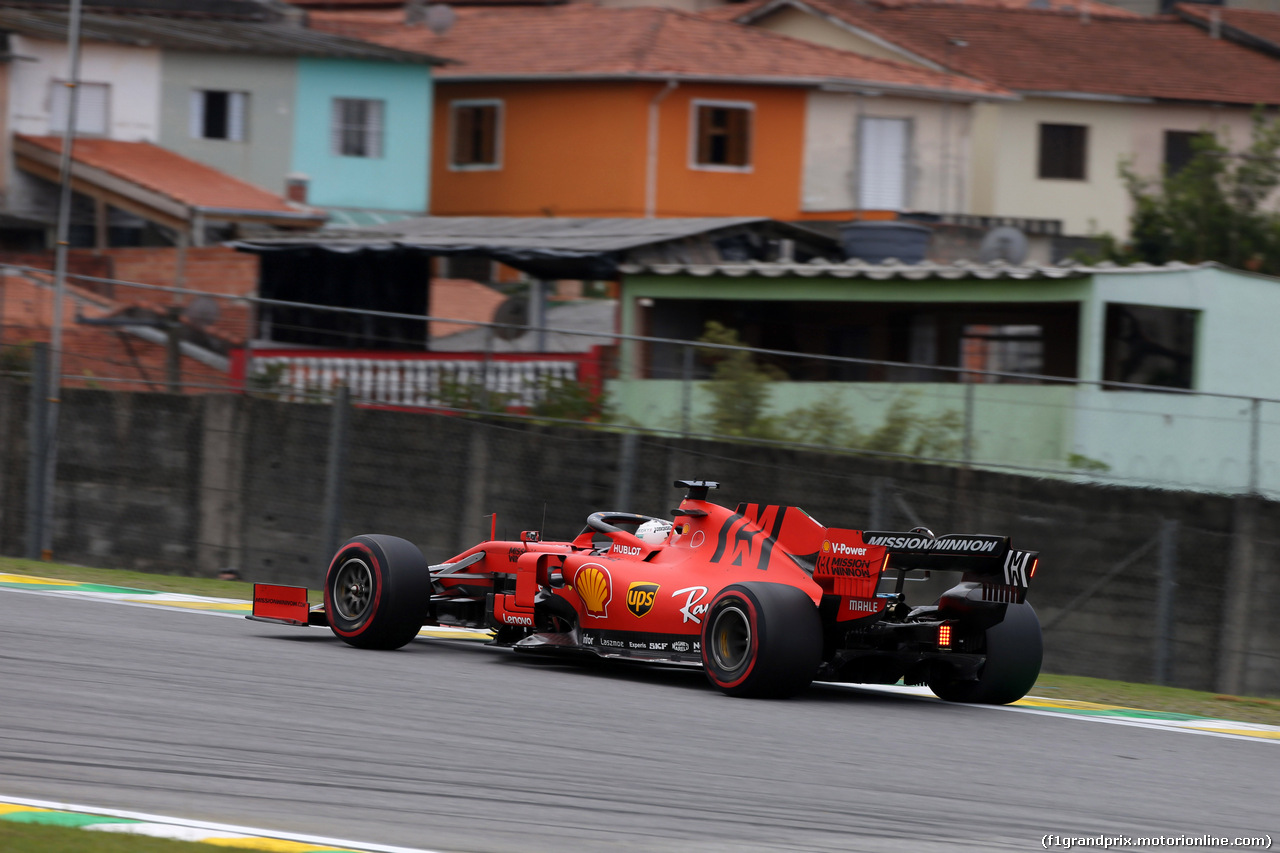 GP BRASILE, 16.11.2019 - Prove Libere 3, Sebastian Vettel (GER) Ferrari SF90