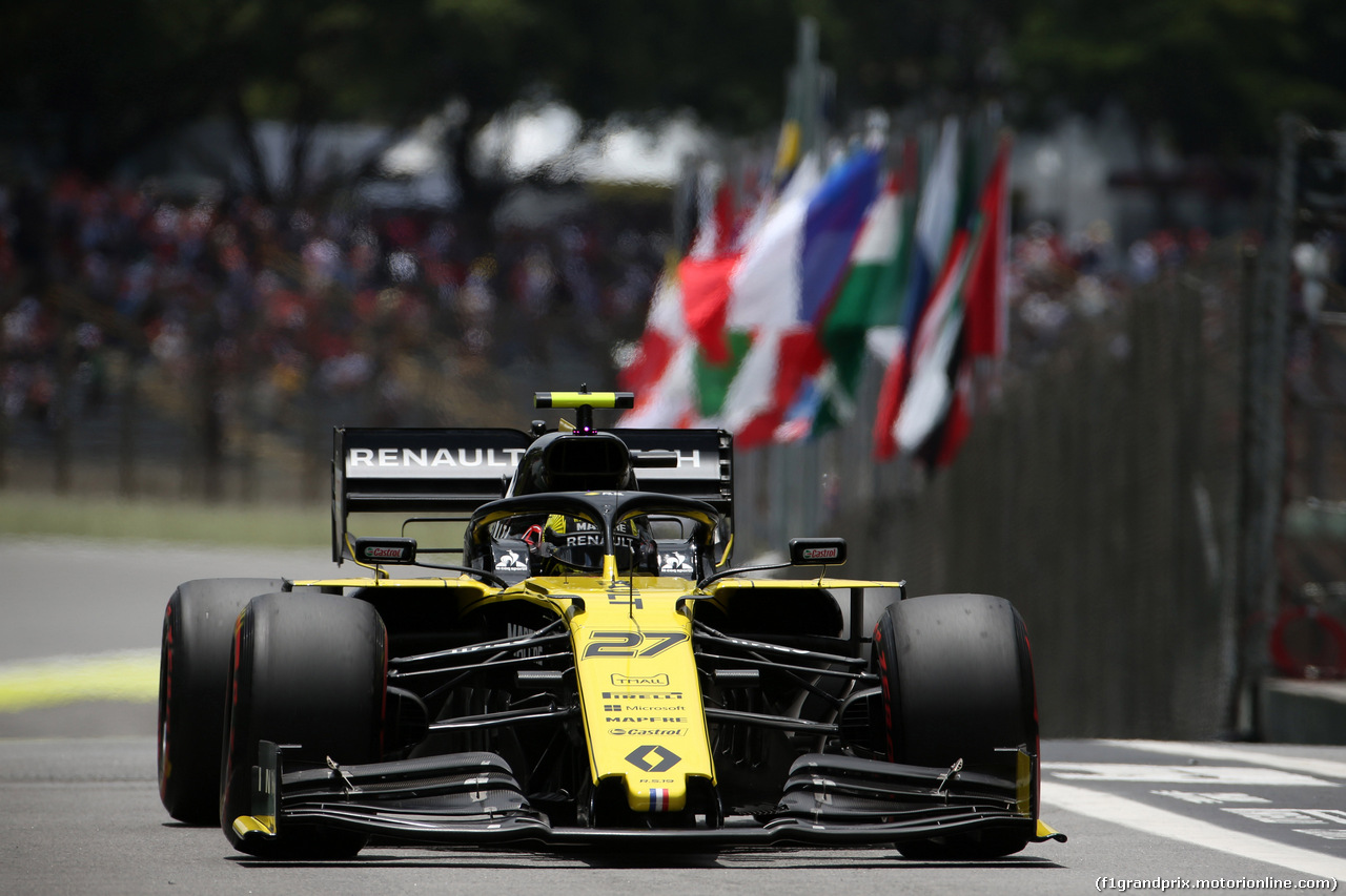 GP BRASILE, 16.11.2019 - Prove Libere 3, Nico Hulkenberg (GER) Renault Sport F1 Team RS19