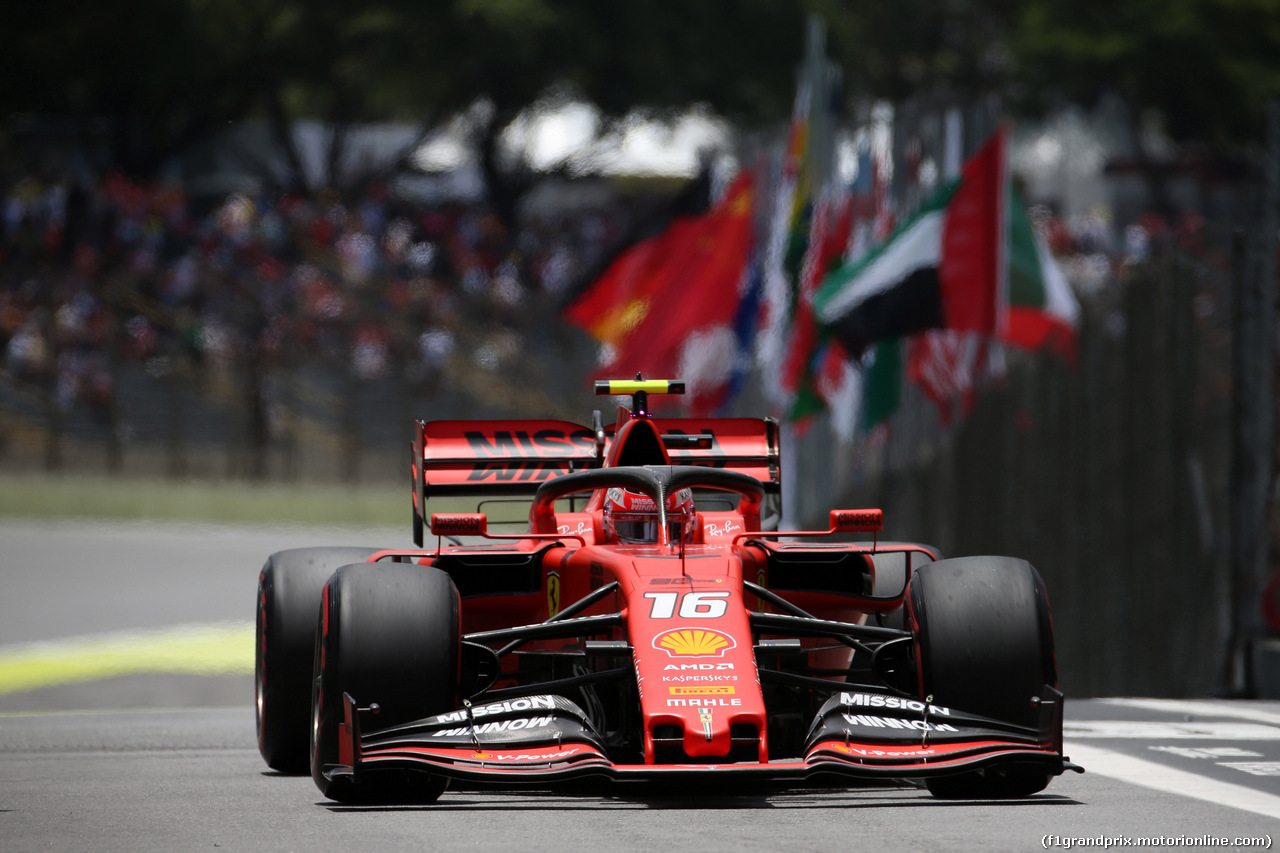 GP BRASILE, 16.11.2019 - Prove Libere 3, Charles Leclerc (MON) Ferrari SF90