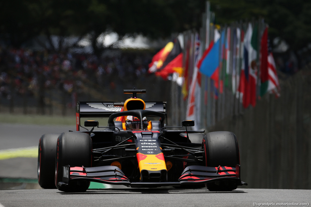 GP BRASILE, 16.11.2019 - Prove Libere 3, Max Verstappen (NED) Red Bull Racing RB15