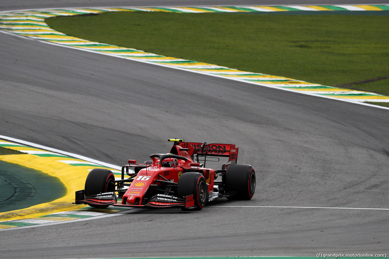 GP BRASILE, 16.11.2019 - Qualifiche, Charles Leclerc (MON) Ferrari SF90