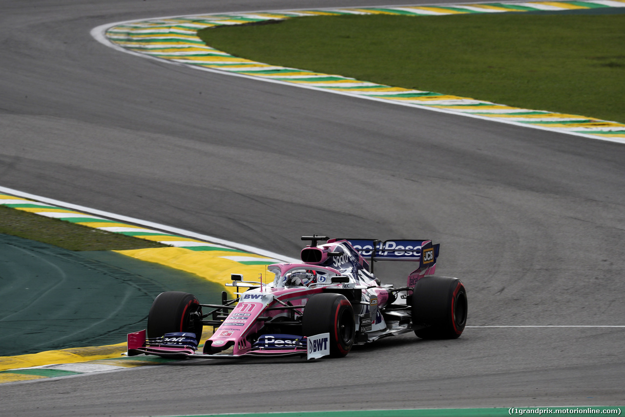 GP BRASILE, 16.11.2019 - Qualifiche, Sergio Perez (MEX) Racing Point F1 Team RP19